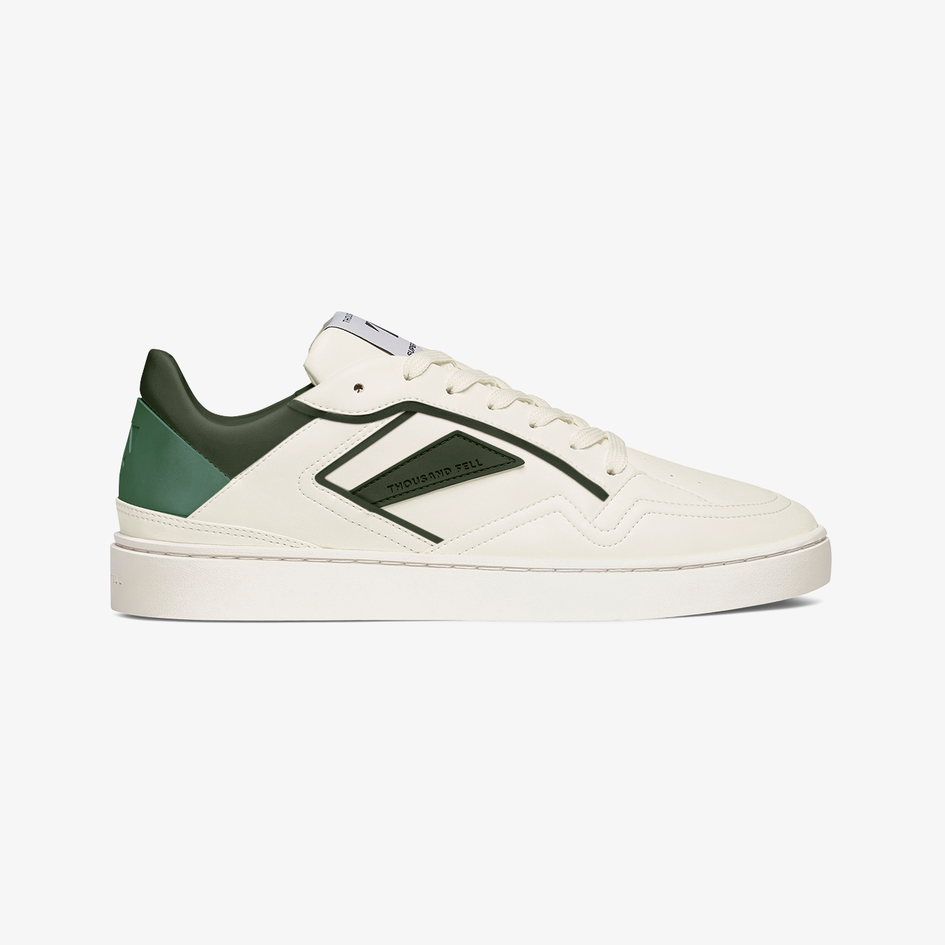 Thousand Fell Court sneaker in Bone Emerald colorway