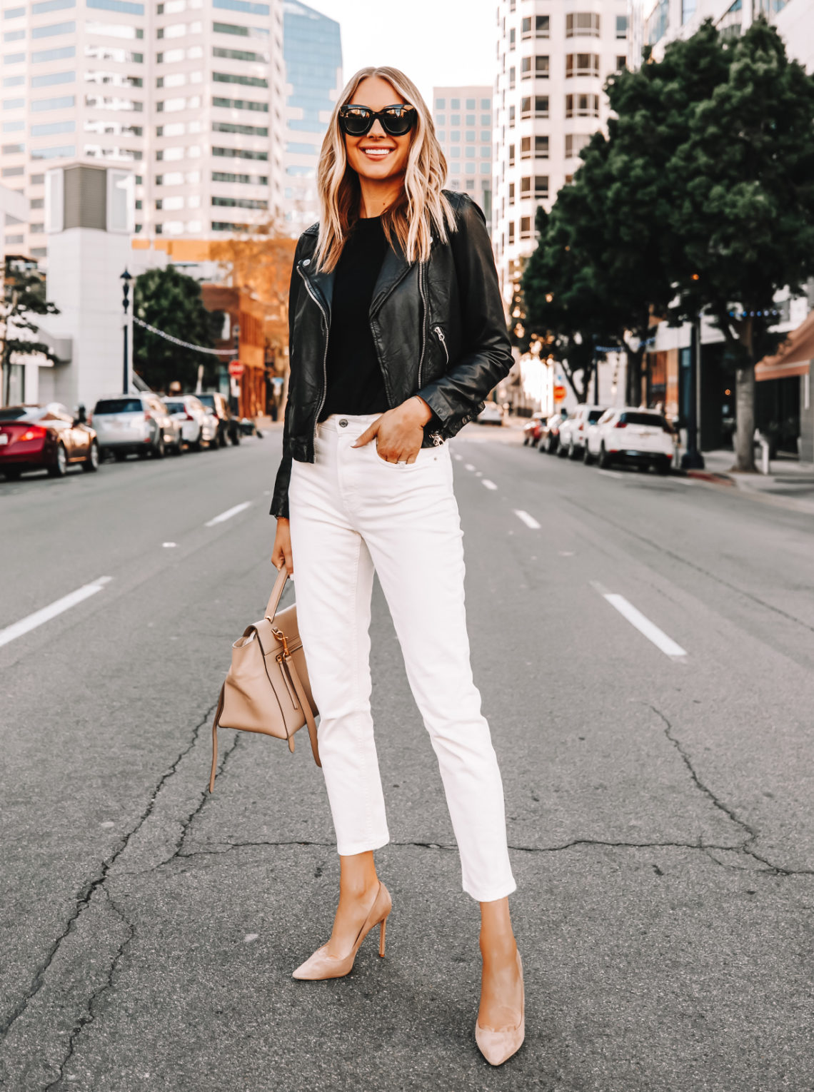 The Fashion-Girl Way To Style White Jeans for Summer